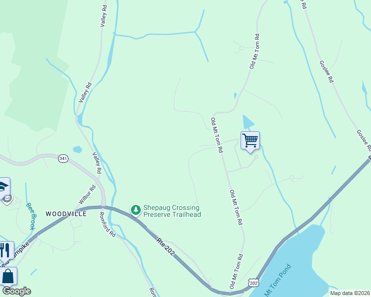 map of restaurants, bars, coffee shops, grocery stores, and more near 10 Gate Post Lane in Litchfield