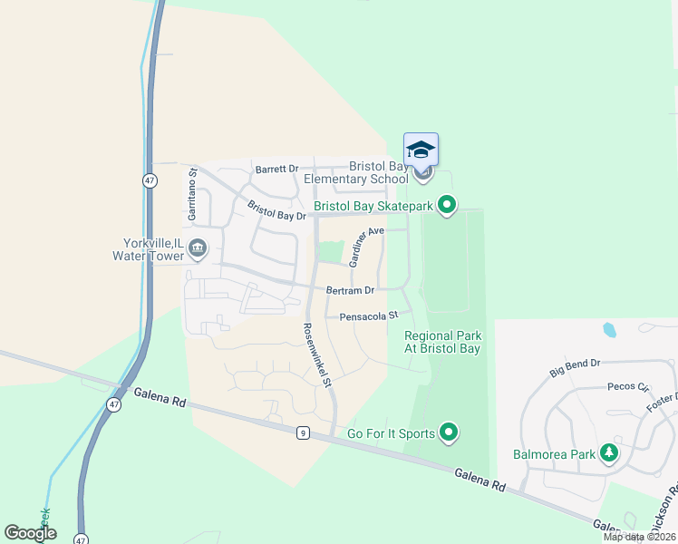 map of restaurants, bars, coffee shops, grocery stores, and more near 4506 Gardiner Avenue in Yorkville