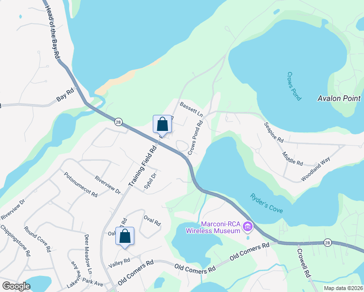 map of restaurants, bars, coffee shops, grocery stores, and more near 1107 Orleans Road in Chatham