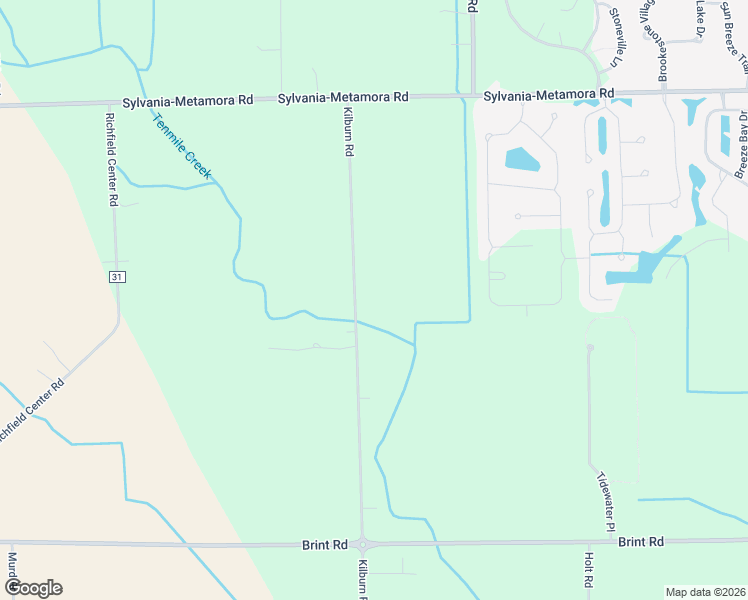 map of restaurants, bars, coffee shops, grocery stores, and more near 5424 Kilburn Road in Sylvania