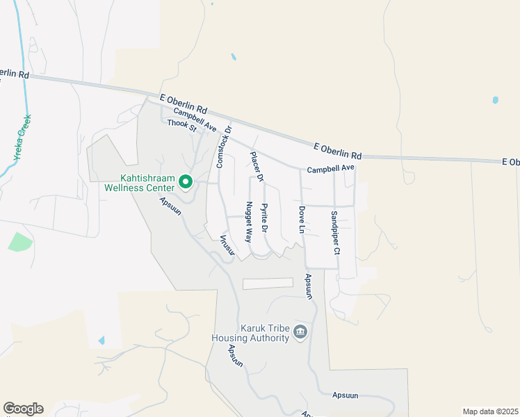 map of restaurants, bars, coffee shops, grocery stores, and more near 1417 Pyrite Drive in Yreka