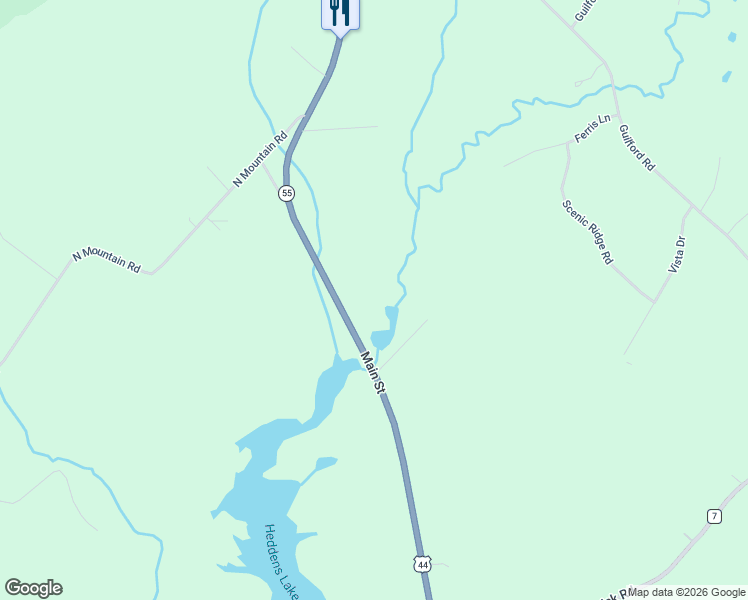 map of restaurants, bars, coffee shops, grocery stores, and more near 2917 U.S. 44 in Gardiner