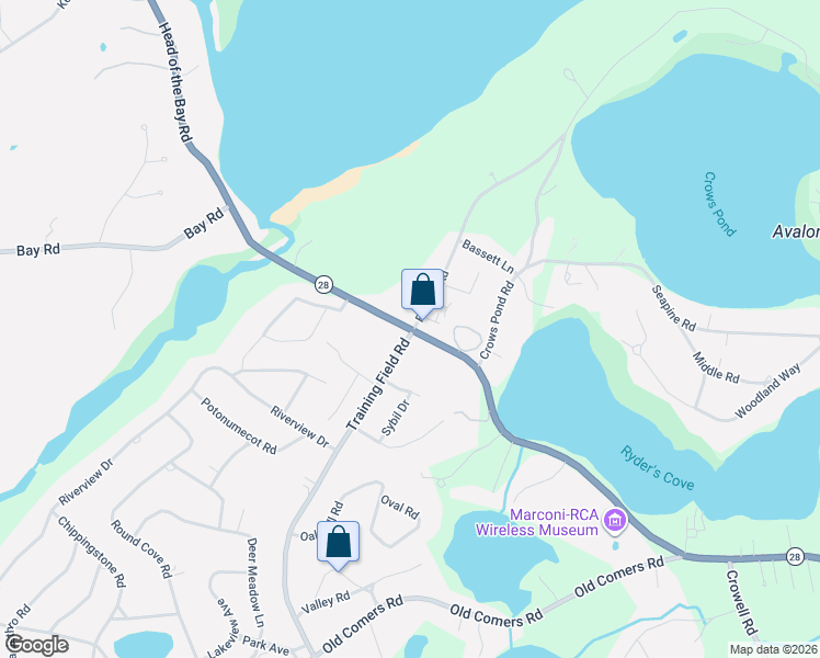 map of restaurants, bars, coffee shops, grocery stores, and more near 19 Fox Hill Road in Chatham
