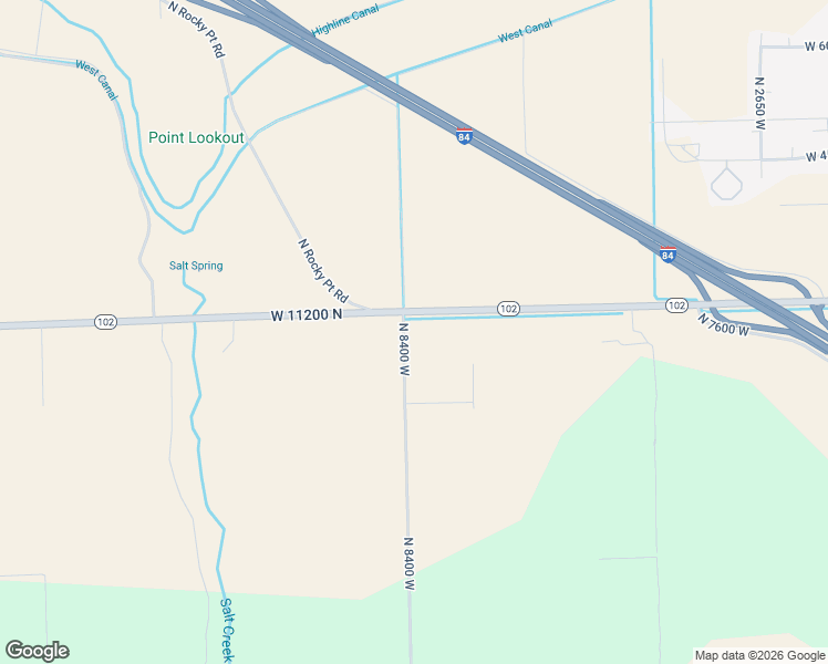 map of restaurants, bars, coffee shops, grocery stores, and more near 8385 West 11200 North in Tremonton