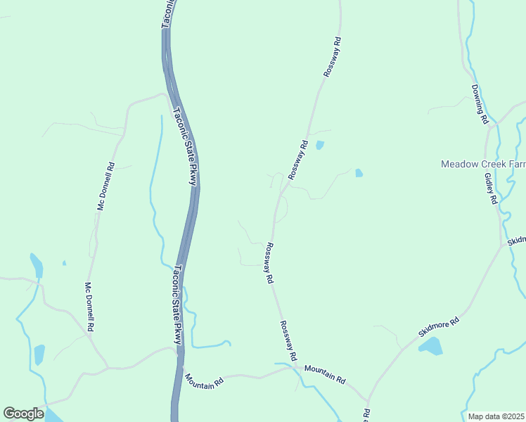 map of restaurants, bars, coffee shops, grocery stores, and more near 498 Rossway Road in Pleasant Valley