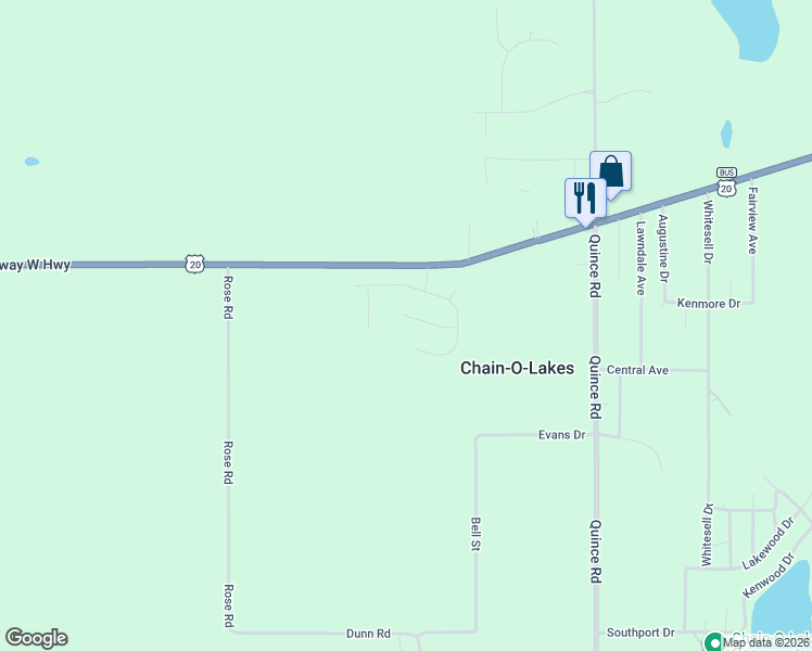 map of restaurants, bars, coffee shops, grocery stores, and more near 26918 Macarthur Avenue in South Bend