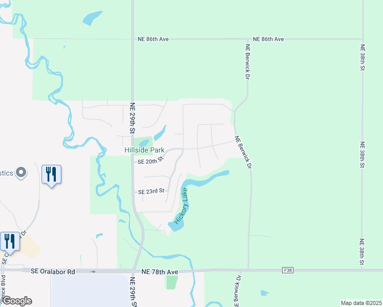 map of restaurants, bars, coffee shops, grocery stores, and more near 1915 Southeast Clover Ridge Drive in Ankeny