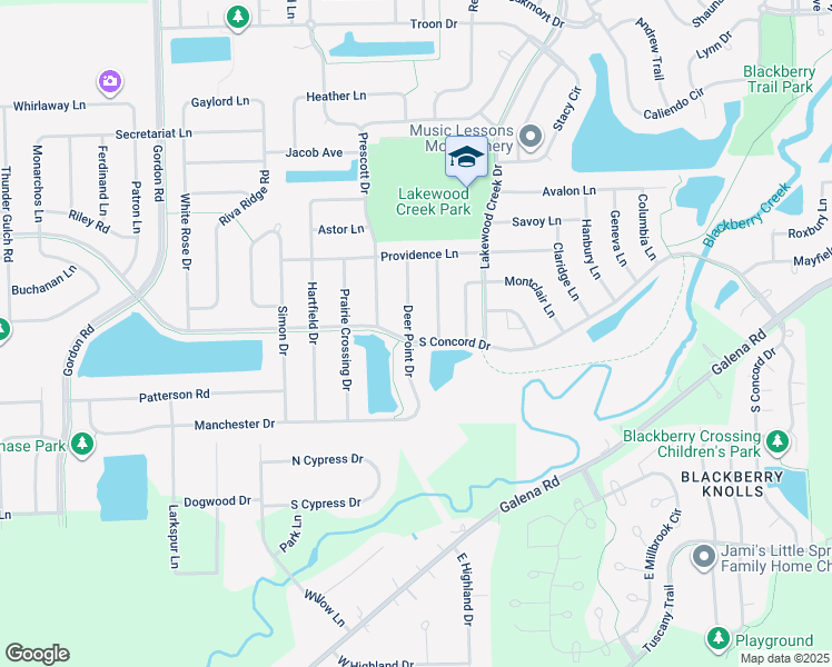 map of restaurants, bars, coffee shops, grocery stores, and more near 2476 Deer Point Drive in Montgomery