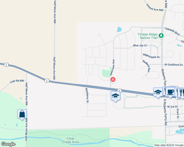 map of restaurants, bars, coffee shops, grocery stores, and more near 976 West Marengo Road in Tiffin