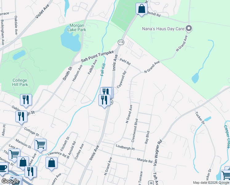 map of restaurants, bars, coffee shops, grocery stores, and more near 199 Innis Avenue in Arlington