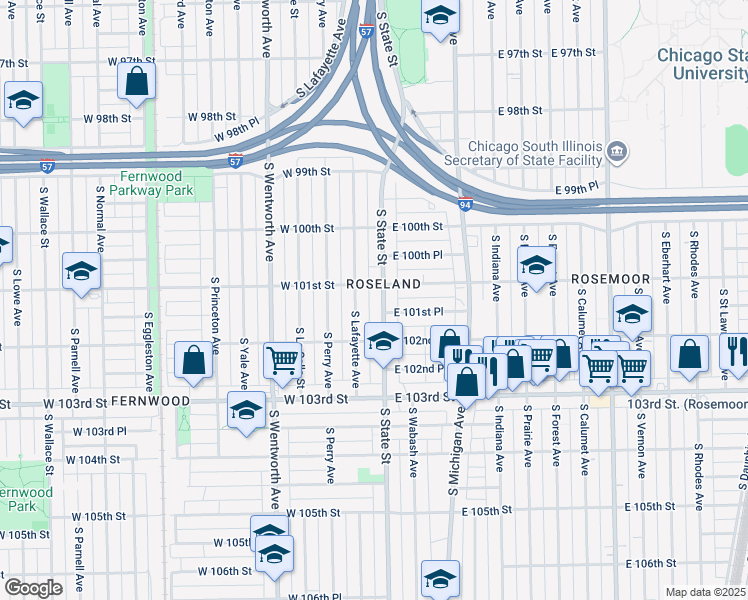 map of restaurants, bars, coffee shops, grocery stores, and more near in Chicago