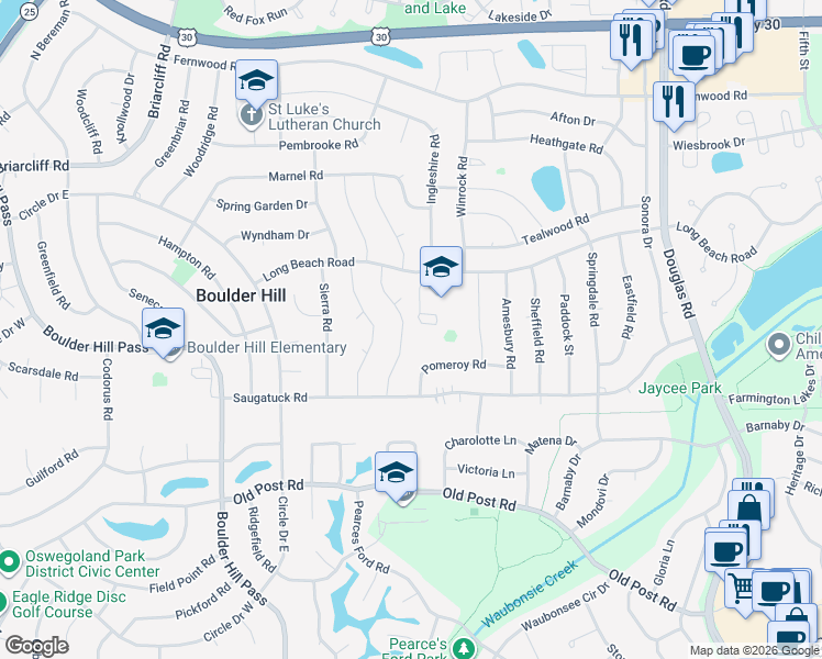 map of restaurants, bars, coffee shops, grocery stores, and more near 61 Hubbard Way in Montgomery