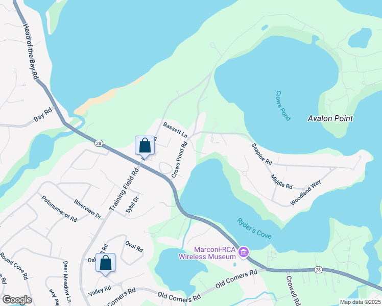 map of restaurants, bars, coffee shops, grocery stores, and more near 28 Robbins Way in Chatham