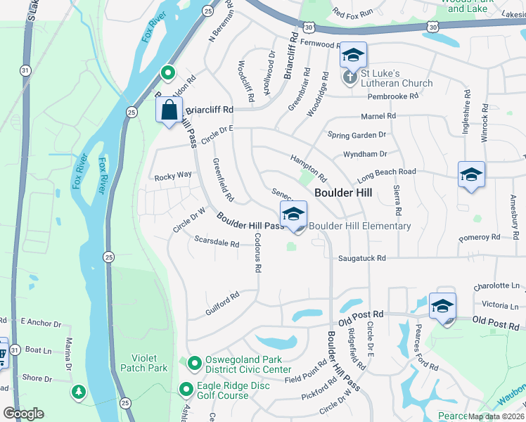 map of restaurants, bars, coffee shops, grocery stores, and more near 47 South Bereman Road in Montgomery