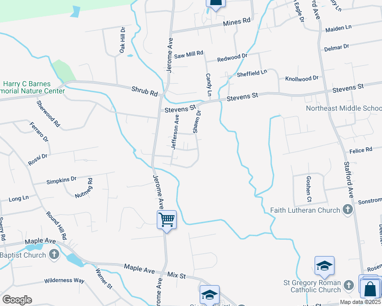 map of restaurants, bars, coffee shops, grocery stores, and more near 44 Adna Road in Bristol