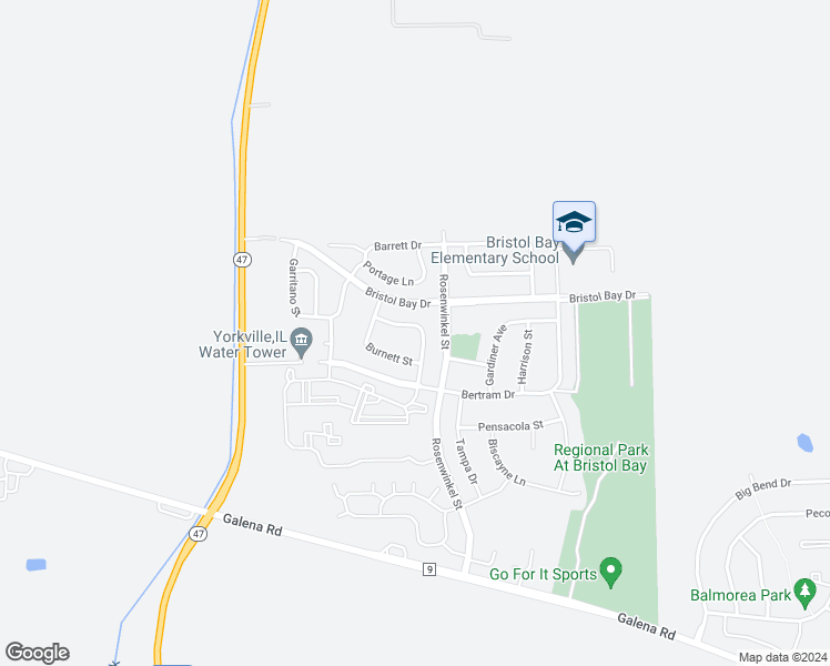 map of restaurants, bars, coffee shops, grocery stores, and more near 4545 Marquette Street in Yorkville