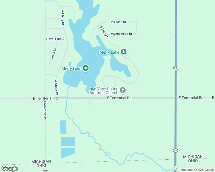 map of restaurants, bars, coffee shops, grocery stores, and more near 14889 East Merry Drive in Camden