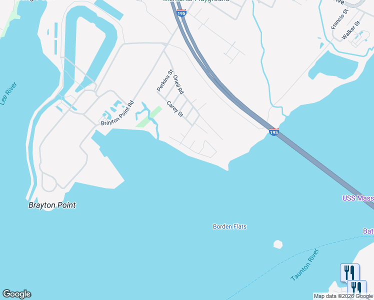 map of restaurants, bars, coffee shops, grocery stores, and more near 41 Ripley Street in Somerset