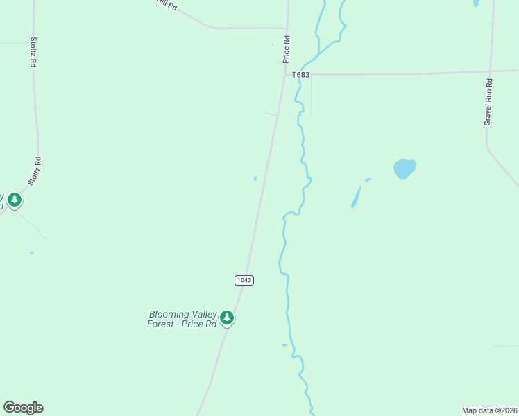 map of restaurants, bars, coffee shops, grocery stores, and more near State Route 1043 in Crawford County