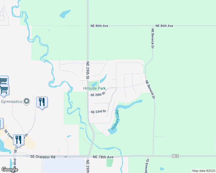 map of restaurants, bars, coffee shops, grocery stores, and more near 3220 Southeast 20th Street in Ankeny