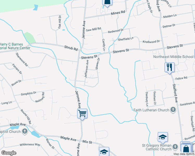 map of restaurants, bars, coffee shops, grocery stores, and more near 44 Adna Road in Bristol