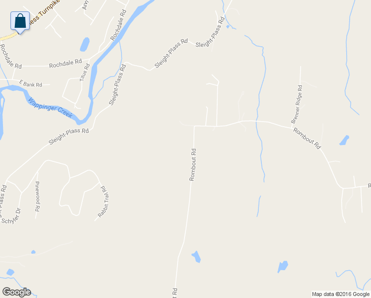 map of restaurants, bars, coffee shops, grocery stores, and more near 143 Rombout Road in Poughkeepsie