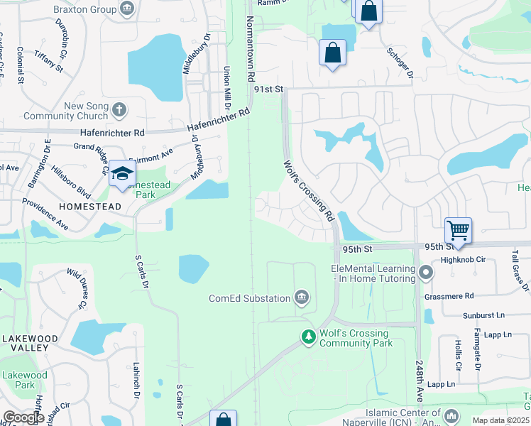map of restaurants, bars, coffee shops, grocery stores, and more near 4456 Monroe Court in Naperville