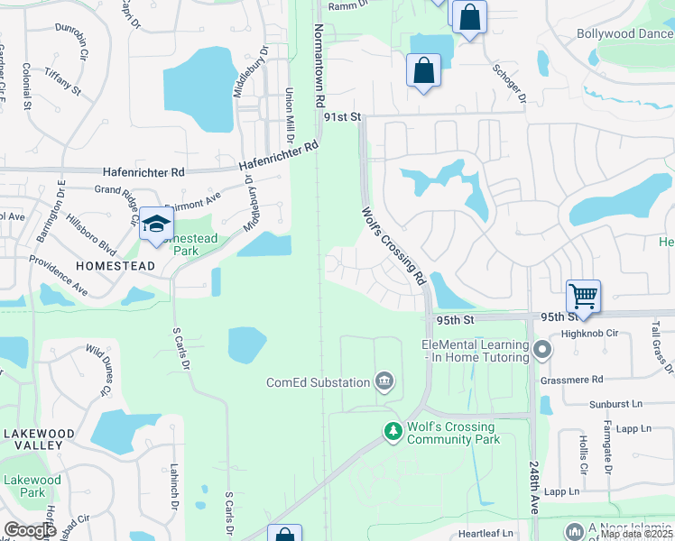 map of restaurants, bars, coffee shops, grocery stores, and more near 4456 Monroe Court in Naperville