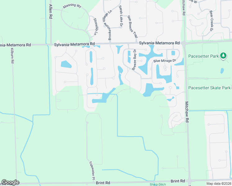 map of restaurants, bars, coffee shops, grocery stores, and more near 9565 Sylvania-Metamora Road in Sylvania