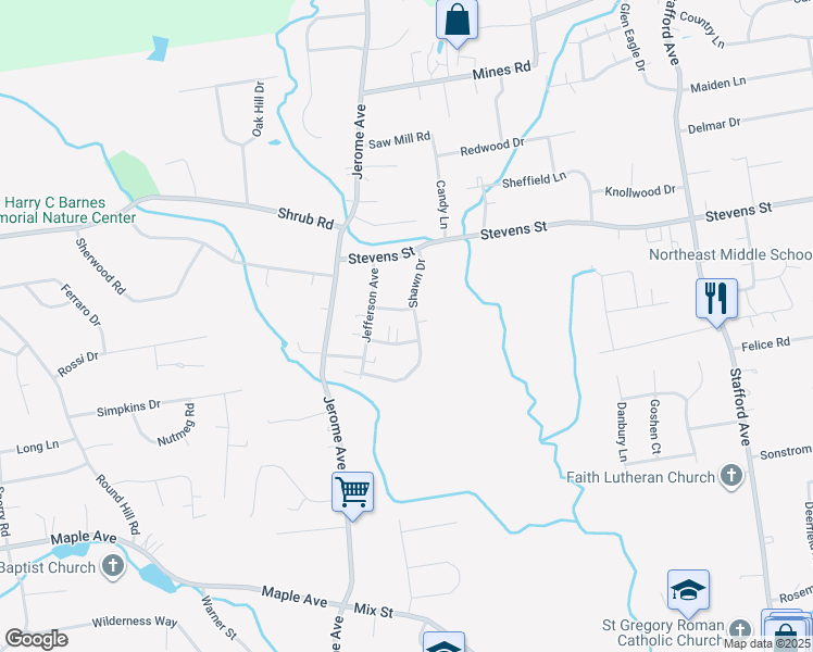 map of restaurants, bars, coffee shops, grocery stores, and more near 44 Adna Road in Bristol