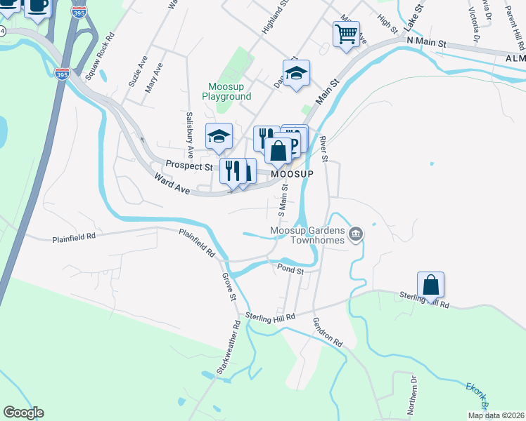 map of restaurants, bars, coffee shops, grocery stores, and more near 30-32 Roy Street in Plainfield