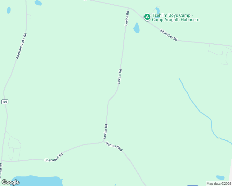 map of restaurants, bars, coffee shops, grocery stores, and more near 108 Levine Road in Monticello