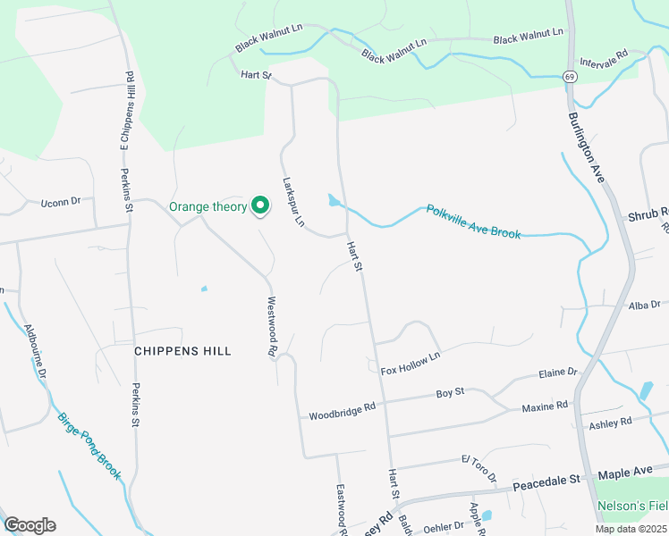 map of restaurants, bars, coffee shops, grocery stores, and more near 1 Whippoorwill Lane in Bristol