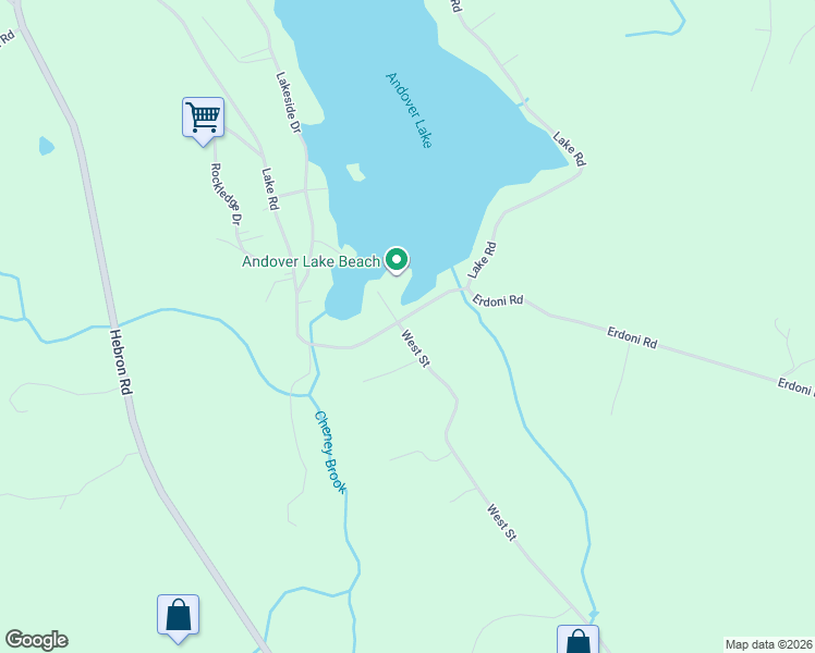 map of restaurants, bars, coffee shops, grocery stores, and more near 3 West Street in Andover