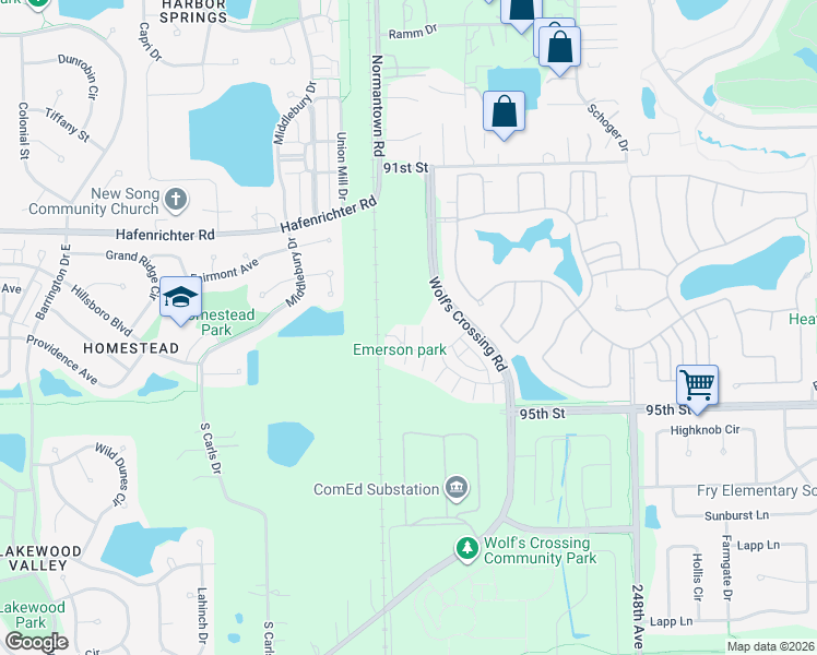 map of restaurants, bars, coffee shops, grocery stores, and more near 4453 Monroe Court in Naperville