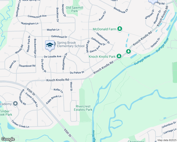 map of restaurants, bars, coffee shops, grocery stores, and more near 407 Coppersfield Court in Naperville