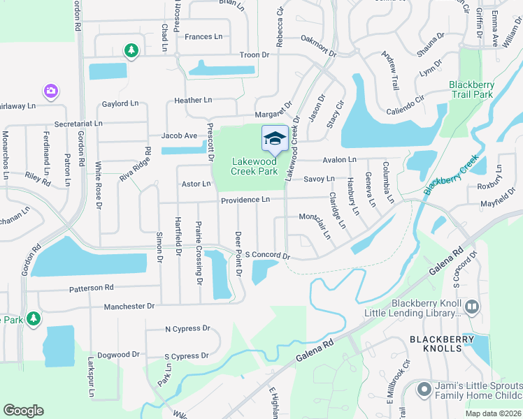 map of restaurants, bars, coffee shops, grocery stores, and more near 2440 Summerwind Lane in Montgomery