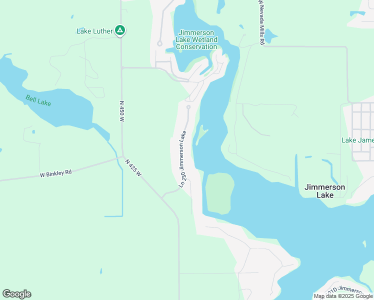 map of restaurants, bars, coffee shops, grocery stores, and more near 120 Ln 230 Jimmerson Lake in Angola
