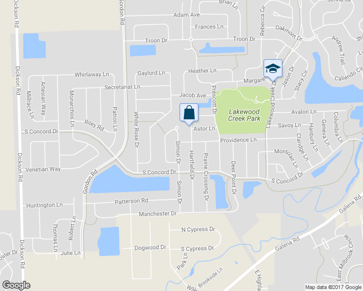 map of restaurants, bars, coffee shops, grocery stores, and more near 2434 Simon Drive in Montgomery