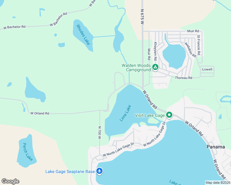 map of restaurants, bars, coffee shops, grocery stores, and more near Ln 175 Lime Lake in Orland