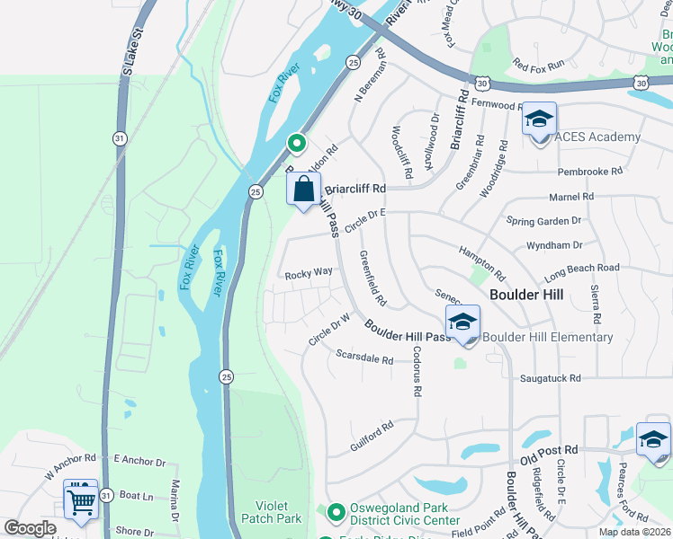 map of restaurants, bars, coffee shops, grocery stores, and more near 7 Garden Drive in Montgomery