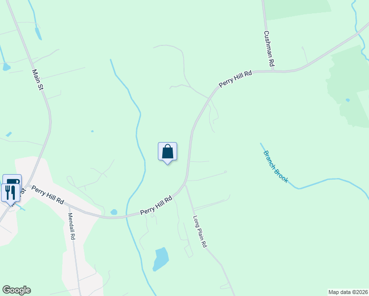 map of restaurants, bars, coffee shops, grocery stores, and more near 245 Perry Hill Road in Acushnet