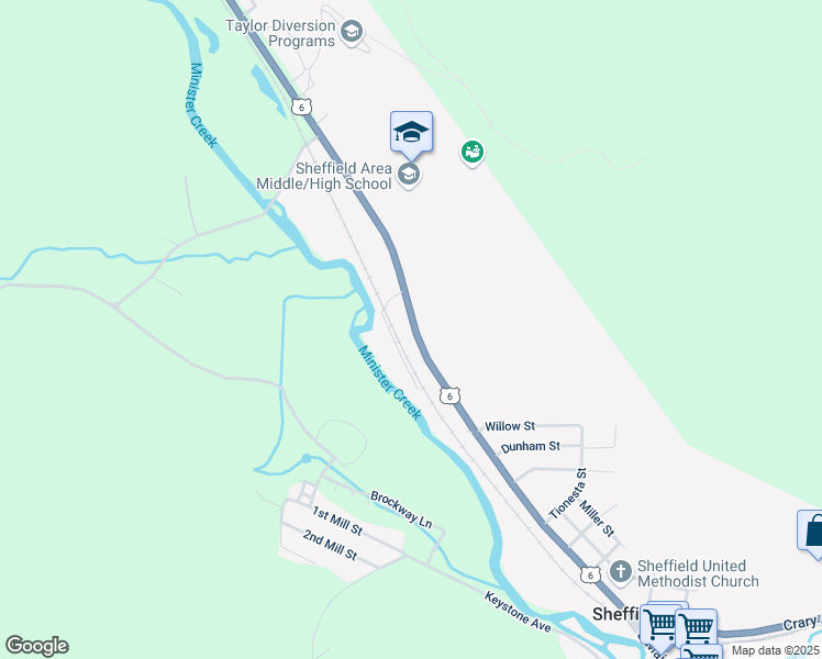 map of restaurants, bars, coffee shops, grocery stores, and more near 602-660 Grand Army of the Republic Hwy in Sheffield