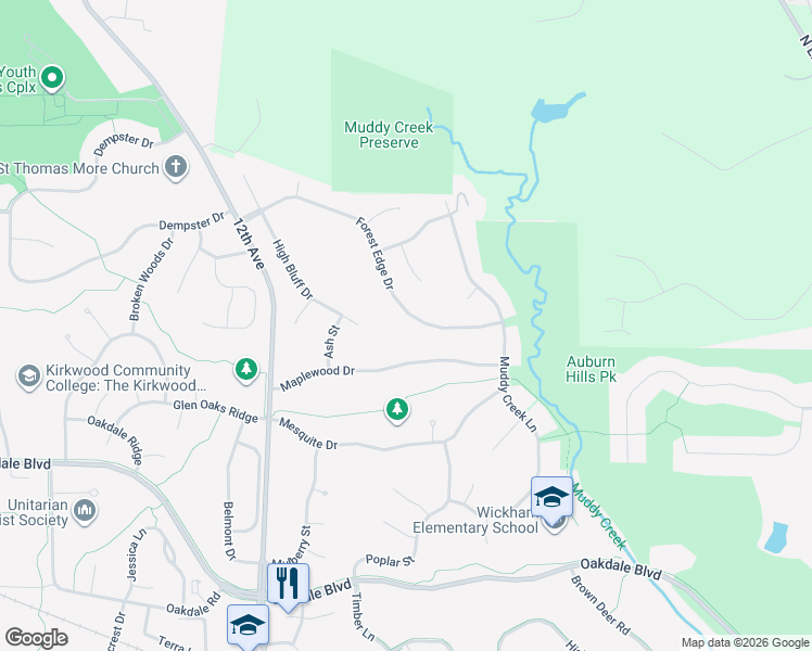 map of restaurants, bars, coffee shops, grocery stores, and more near 945 Maplewood Drive in Coralville