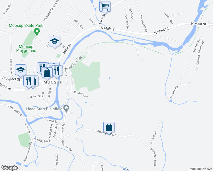 map of restaurants, bars, coffee shops, grocery stores, and more near 26 Withey Hill Road in Plainfield