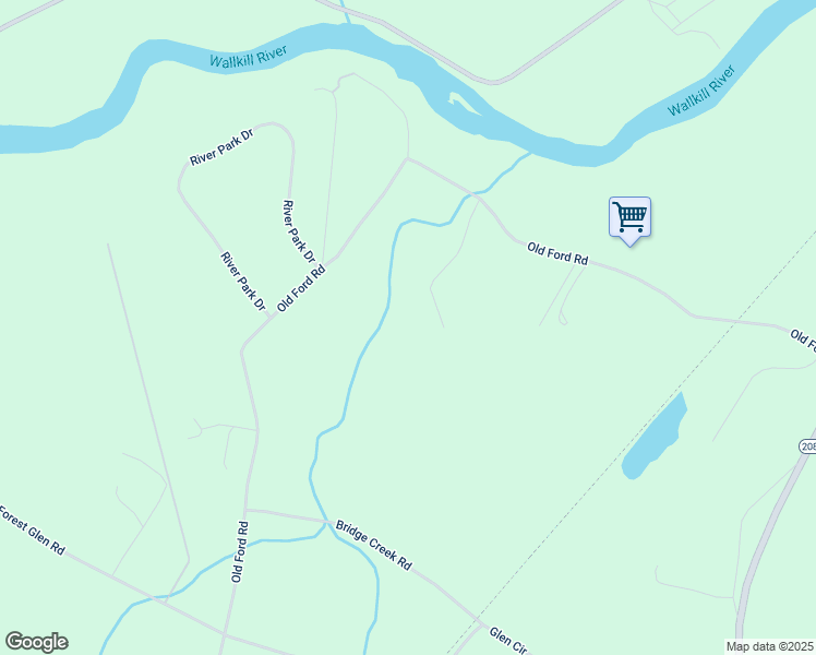 map of restaurants, bars, coffee shops, grocery stores, and more near 1175 Old Ford Road in New Paltz