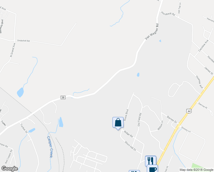 map of restaurants, bars, coffee shops, grocery stores, and more near 362 Van Wagner Road in Poughkeepsie