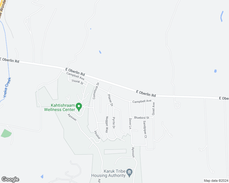 map of restaurants, bars, coffee shops, grocery stores, and more near 912 Campbell Avenue in Yreka