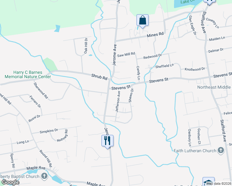 map of restaurants, bars, coffee shops, grocery stores, and more near 38 Jefferson Avenue in Bristol
