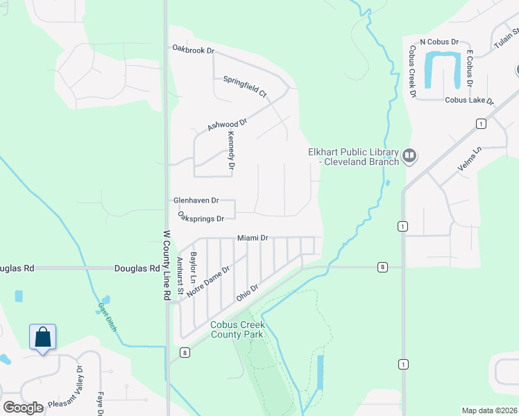 map of restaurants, bars, coffee shops, grocery stores, and more near 30670 Woodsprings Dr in Granger